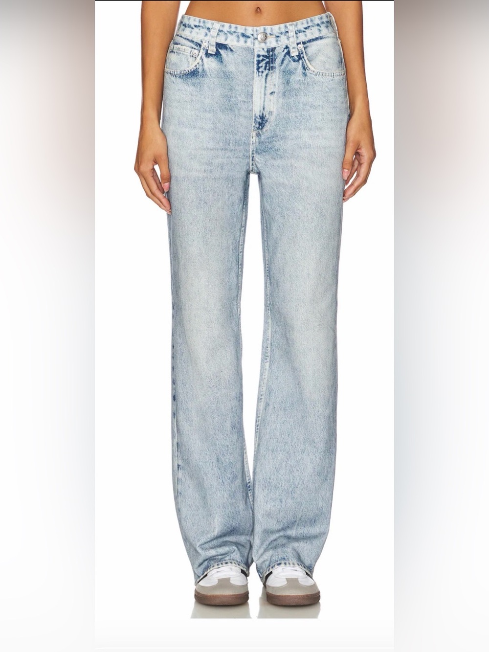rag & bone Miramar shea high rise full relaxed straight - riverly